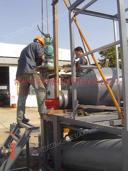 推進式攪拌機施工現(xiàn)場